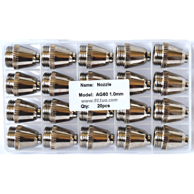 Оригинальное сопло CUT 60 (AG60, SG-55, ) Ø 1.0 mm высокого качества 20 шт