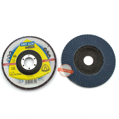 Круг пелюстковий Klingspor SMT 624 Supra 125x22.23 120 Grit