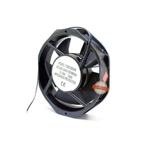Осьовий вентилятор 172x150x38, AC 220V, 50/60 Hz, 0.18А